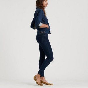 New Lucky Brand Dark Blue Brook Skinny Jea…